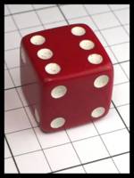 Dice : Dice - 6D - Red Tomato - Antique Store Apr 2024